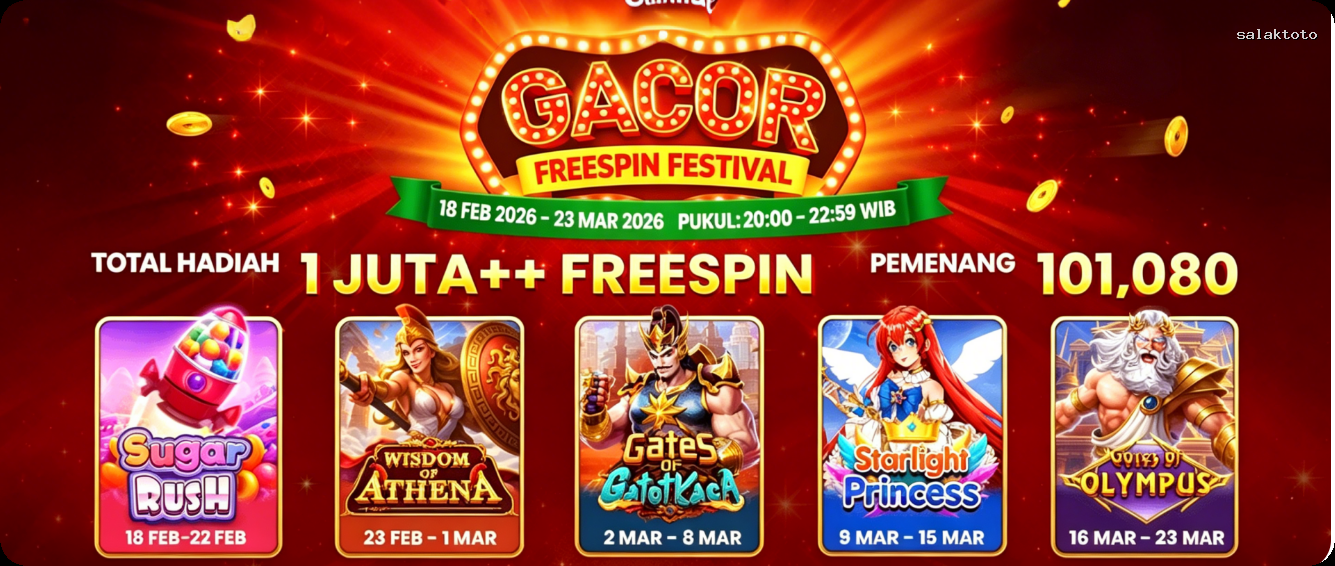 Login salaktoto Sekarang Bonus Melimpah